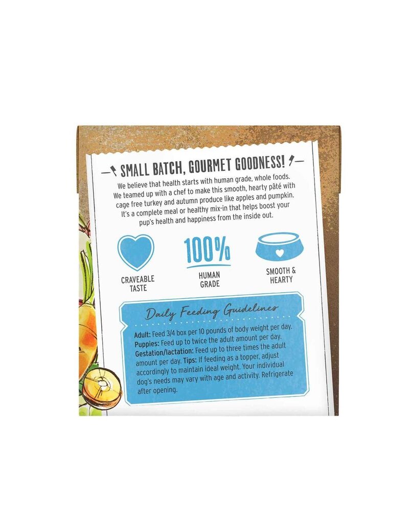 Honest Kitchen HK Butcher Block Pate Turkey And Veggies 10.5 oz   Carton