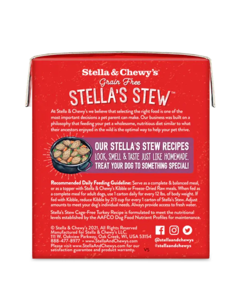 Stella & Chewys Stella & Chewy's Dog Stew Cage Free Turkey 11oz