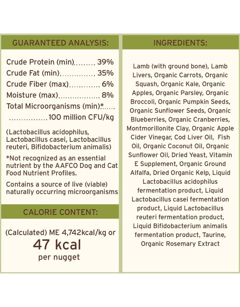 Primal Pet Foods Primal Pet Foods Canine Raw Freeze Dried Nuggets Lamb Formula 14oz