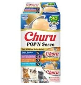 Inaba Inaba Churu Pop N Serve Cat Treat Tuna & Chicken  Variety Pack 20pk
