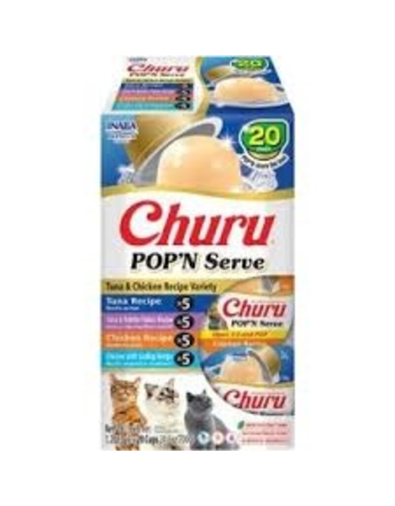 Inaba Inaba Churu Pop N Serve Cat Treat Tuna & Chicken  Variety Pack 20pk