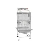 Kings Cages Kings Cages Playpen Bird Cage White 24X22X60