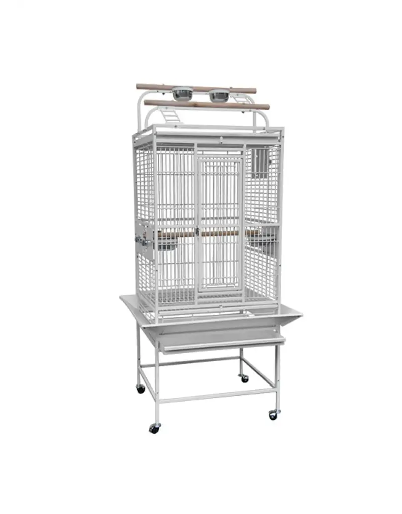 Kings Cages Kings Cages Playpen Bird Cage White 24X22X60