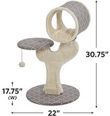 MidWest Midwest Cat Furniture Gray/Tan 24 x 18 x 30 in