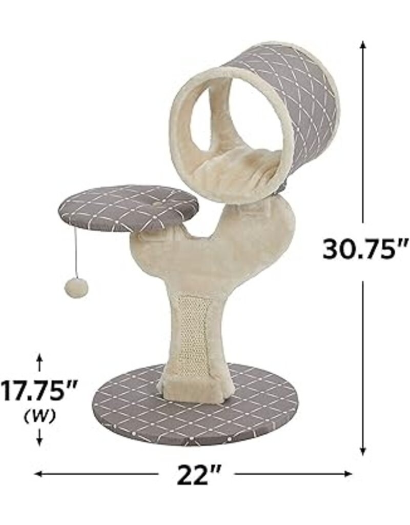 MidWest Midwest Cat Furniture Gray/Tan 24 x 18 x 30 in