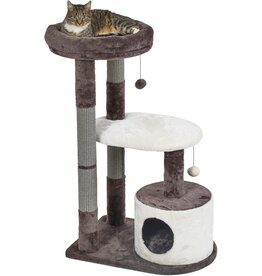 Ethical Pet Feline Nuvo Alden Cat Furniture Brown/White 21 x 31 x 40.5