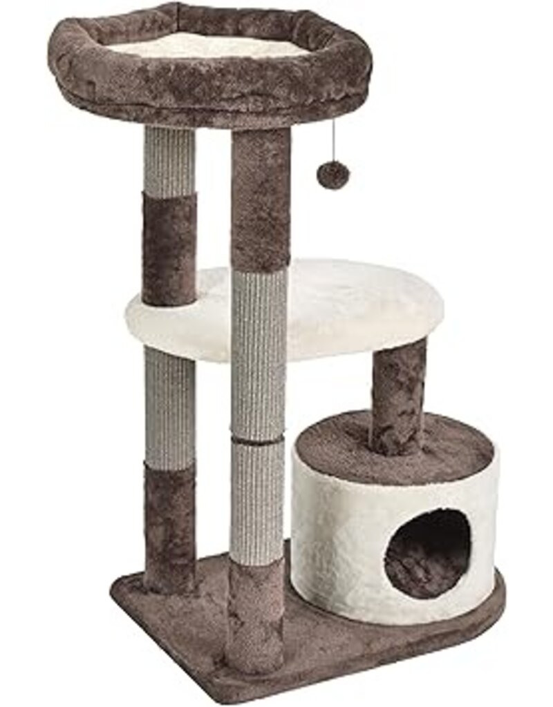 Ethical Pet Feline Nuvo Alden Cat Furniture Brown/White 21 x 31 x 40.5
