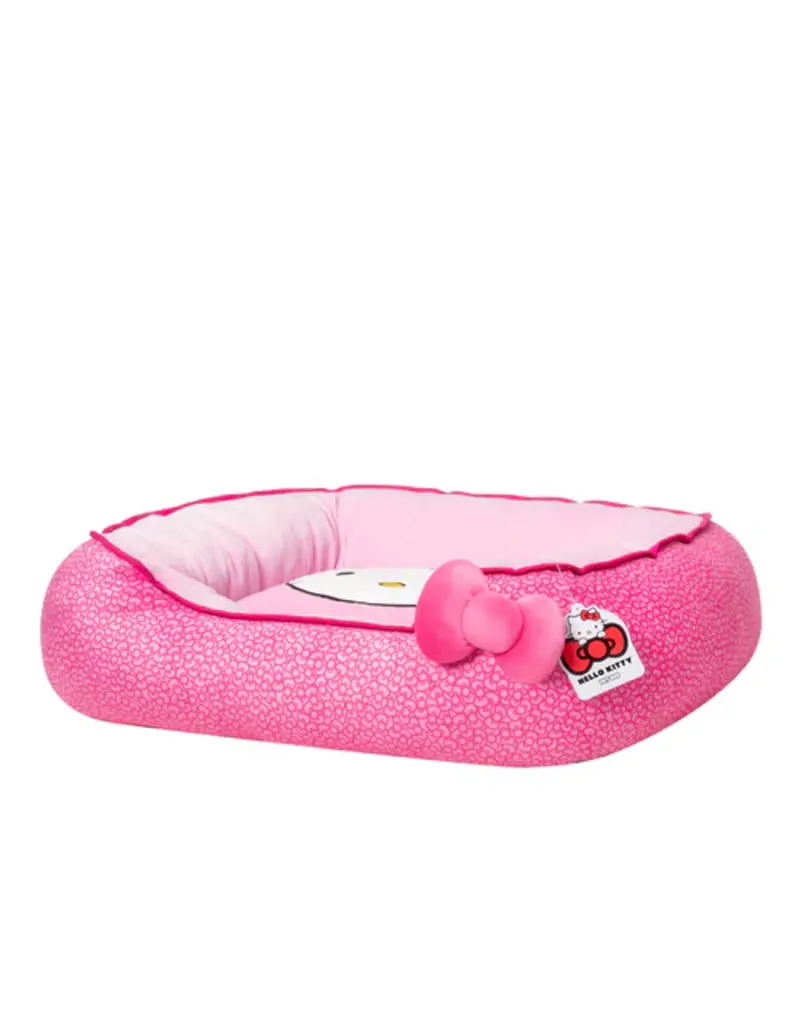 Jazwares Hello Kitty Pink Bolster Pet Bed Medium