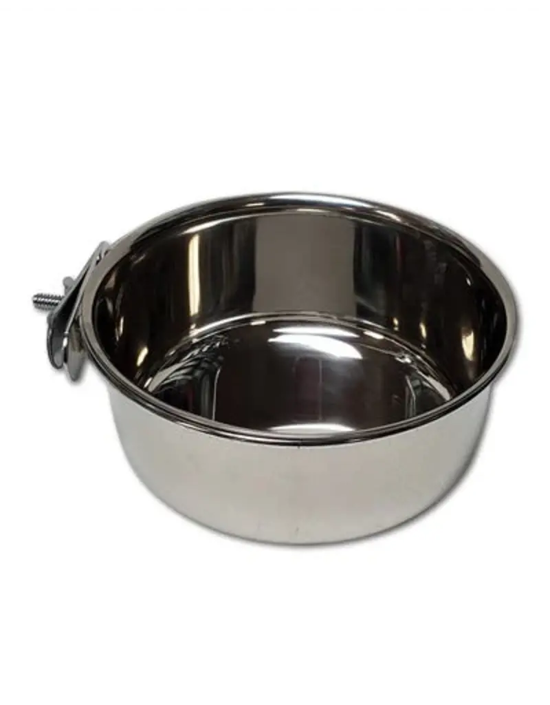 A&E Cage Company A&E Stainless Steel Coop Cup W/Ring and Bolt 30 Oz