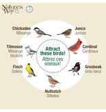 Nature's Way Plastic Tube Bird Feeder 2.1 Qt Red