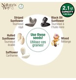 Nature's Way Plastic Tube Bird Feeder 2.1 Qt Red