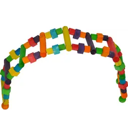 A&E Cage Company Happy Beaks Wooden Ladder Bird Toy