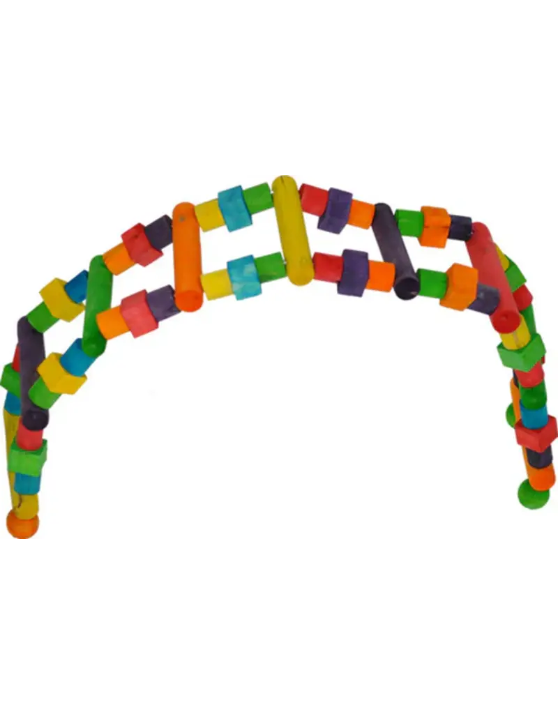 A&E Cage Company Happy Beaks Wooden Ladder Bird Toy