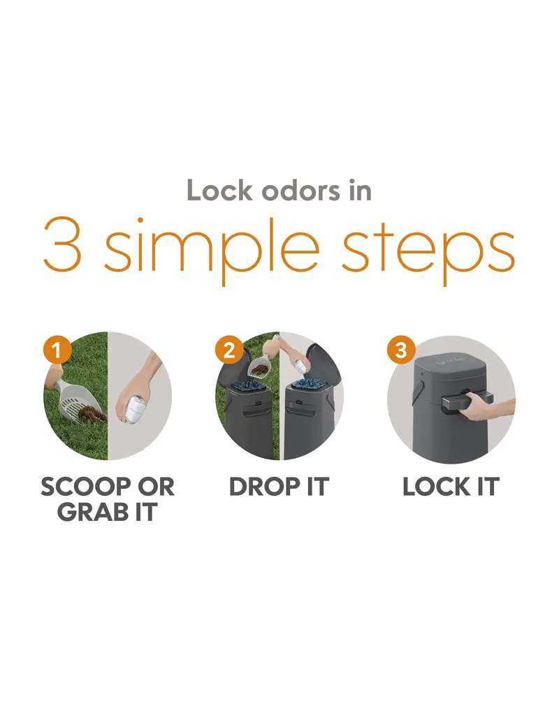 Litter Genie Pet Genie Pail System Gray