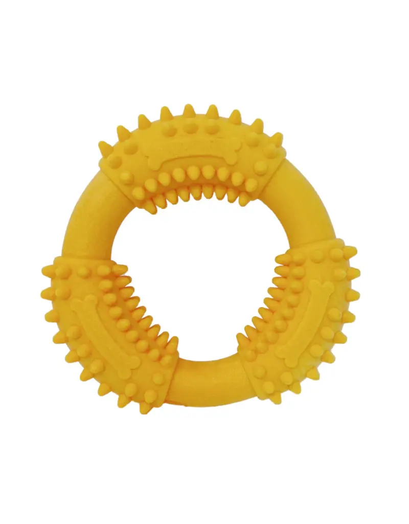 Spunky Pup Gnaw Guard Squeaky Dog Toy ring