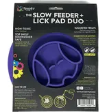 Spunky Pup Slow Feeder and Lick Pad Combo Bowl