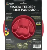 Spunky Pup Slow Feeder and Lick Pad Combo Bowl