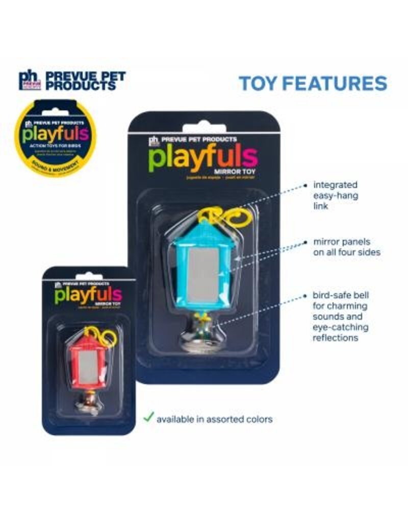 JW Lantern Mirror Bird Toy