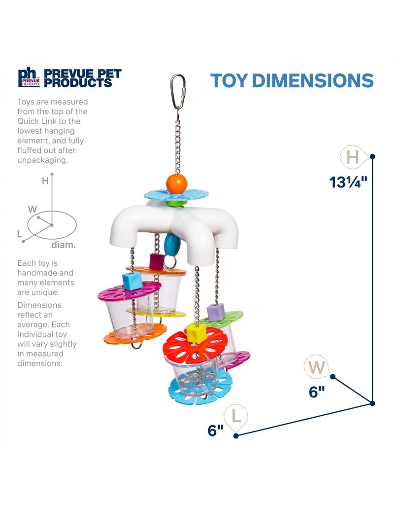 A&E Cage Company Sink and Seek Bird Toy 6 X 6 In