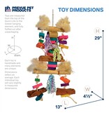 Prevue Pet Prevue Fluff N Stuff Bird Toy