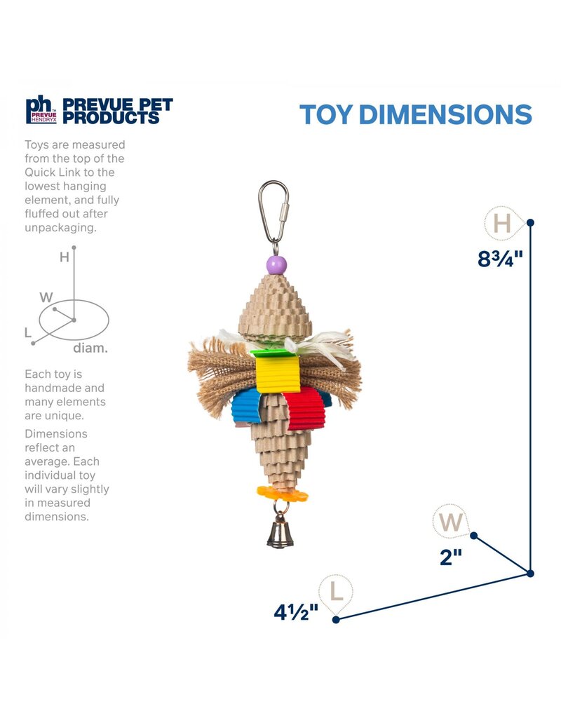 Prevue Pet Prevue Pet Playfuls Mr. Mustache Bird Toy