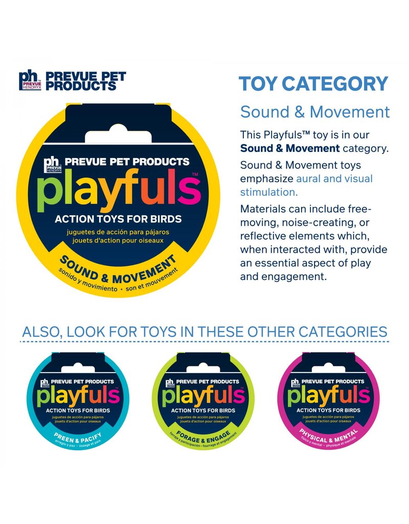 Prevue Pet Prevue Pet Playfuls Mr. Mustache Bird Toy