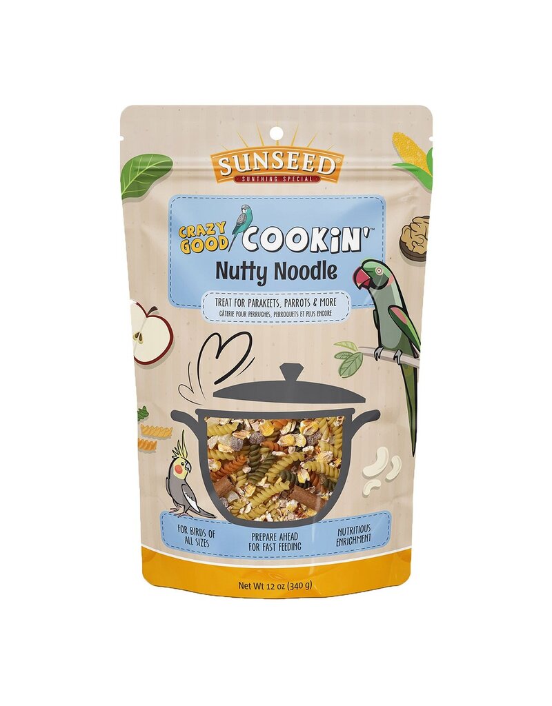 Sun Seed Sunseed Crazy Good Cookin Bird Treat Nutty Noodle 12 Oz