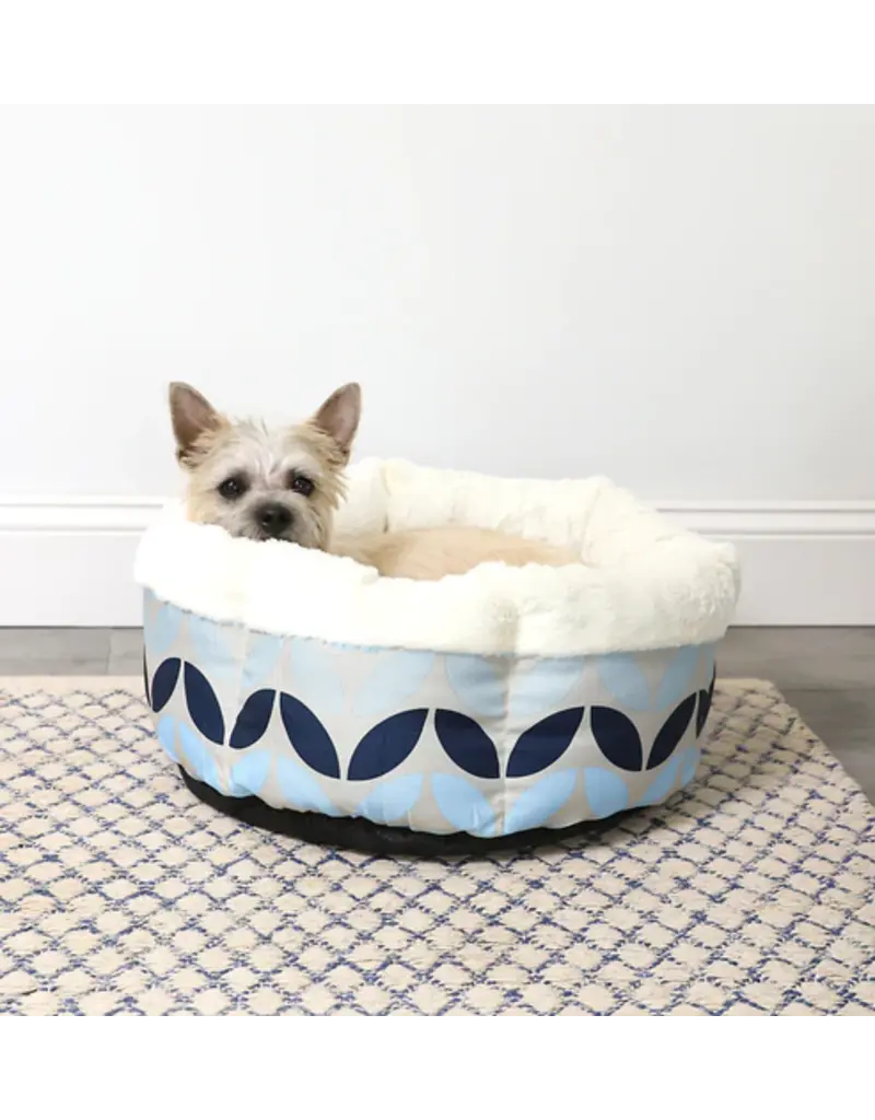 Petmate Petmate Round High Wall Compressed Bed Grey 18 x 18 In