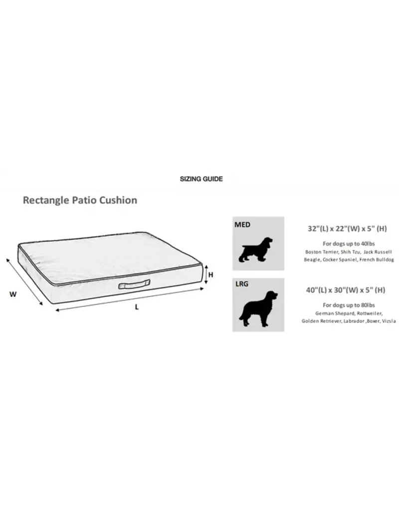 Bowsers Pet Products Bowser Patio Cushion