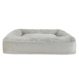 Arlee Pet Products Harper Rectangular Slumgber Dog Bed Tan Medium