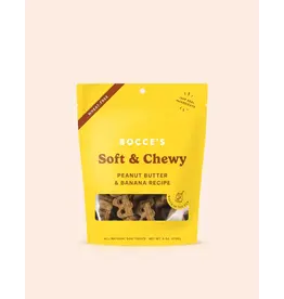 Bocces Bakery Bocce's Bakery Soft and Chewy Peanut Butter and Banana Dog Treats 6 Oz