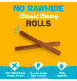 IMS Cadet Chewalicious Rawhide Free Rolls Dog Chews Peanut Butter 10 Pk