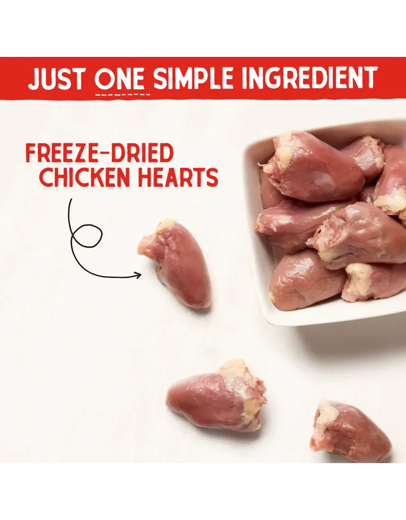 Stella & Chewys Stella & Chewy's Freeze Dried Raw Chicken Hearts Dog Treat 3 Oz