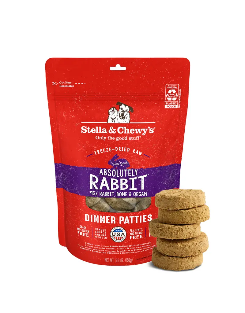 Stella & Chewys Stella & Chewy's Freeze Dried Raw Absolutely Rabbit