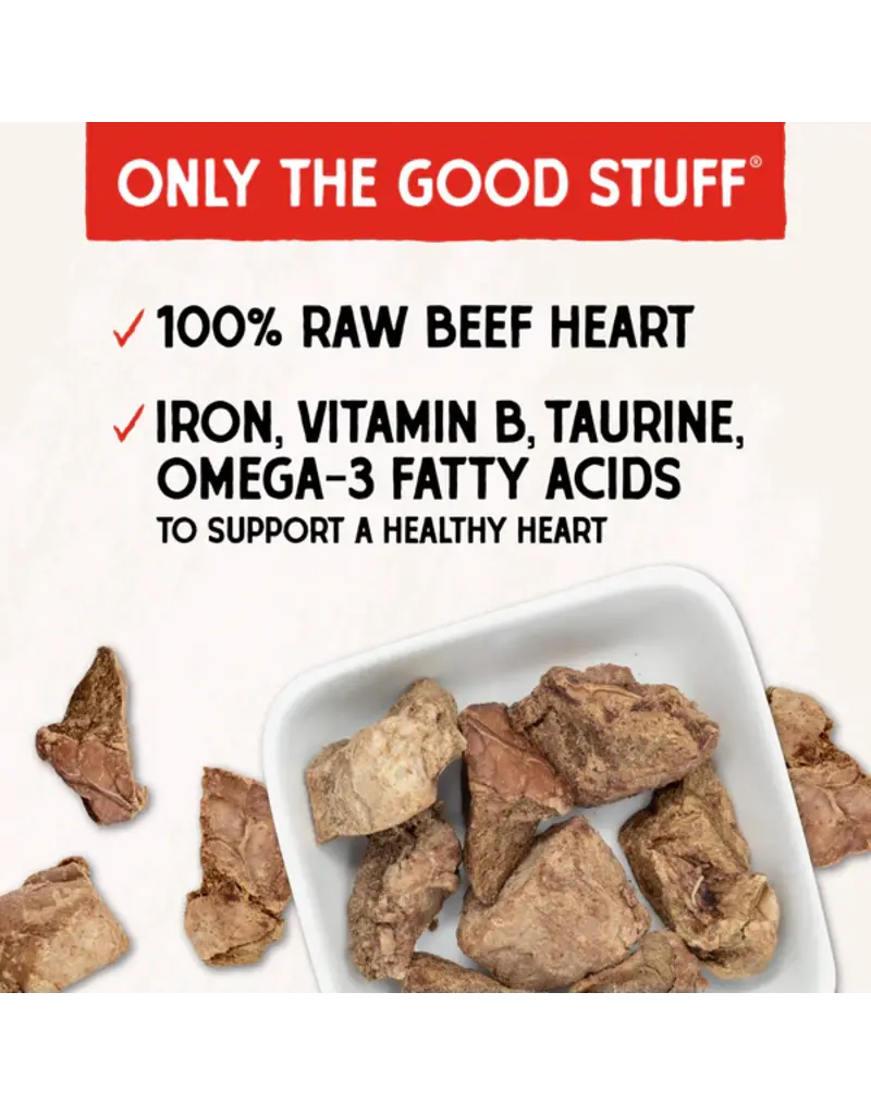 Stella & Chewys Stella & Chewy's Freeze Dried Raw Beef Heart Dog Treats 3oz
