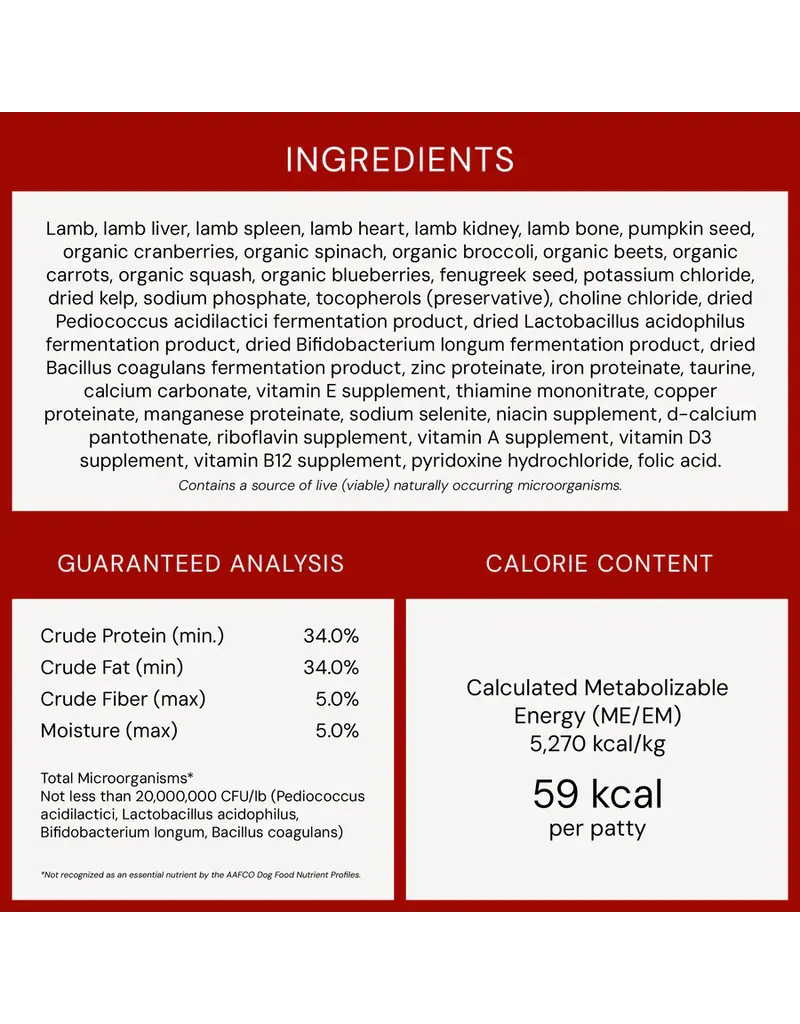 Stella & Chewys Stella & Chewy's Freeze Dried Raw Lamb