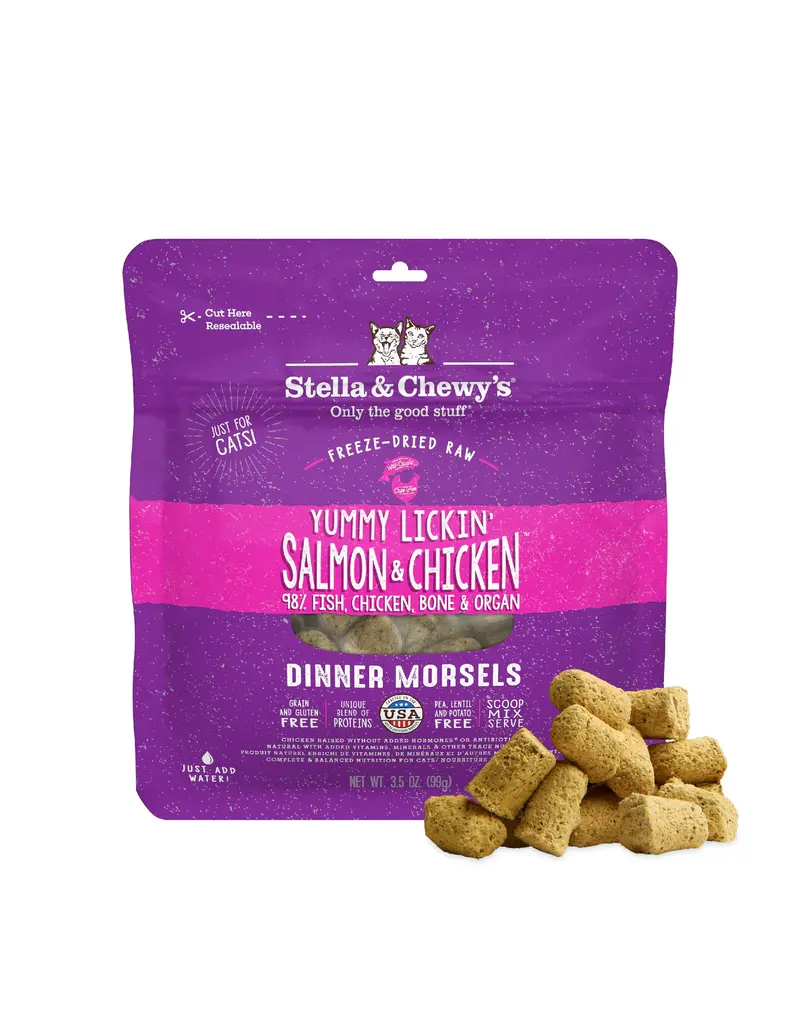 Stella & Chewys Stella & Chewy's Freeze Dried Raw Yummy Lickin Salmon and Chicken Cat Food
