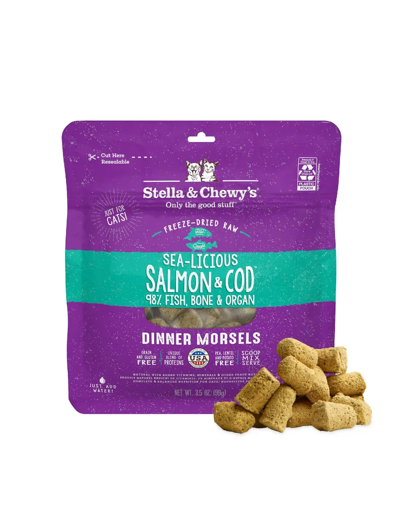 Stella & Chewys Stella & Chewy's Freeze Dried Raw Sealicious Salmon and Cod Cat Food