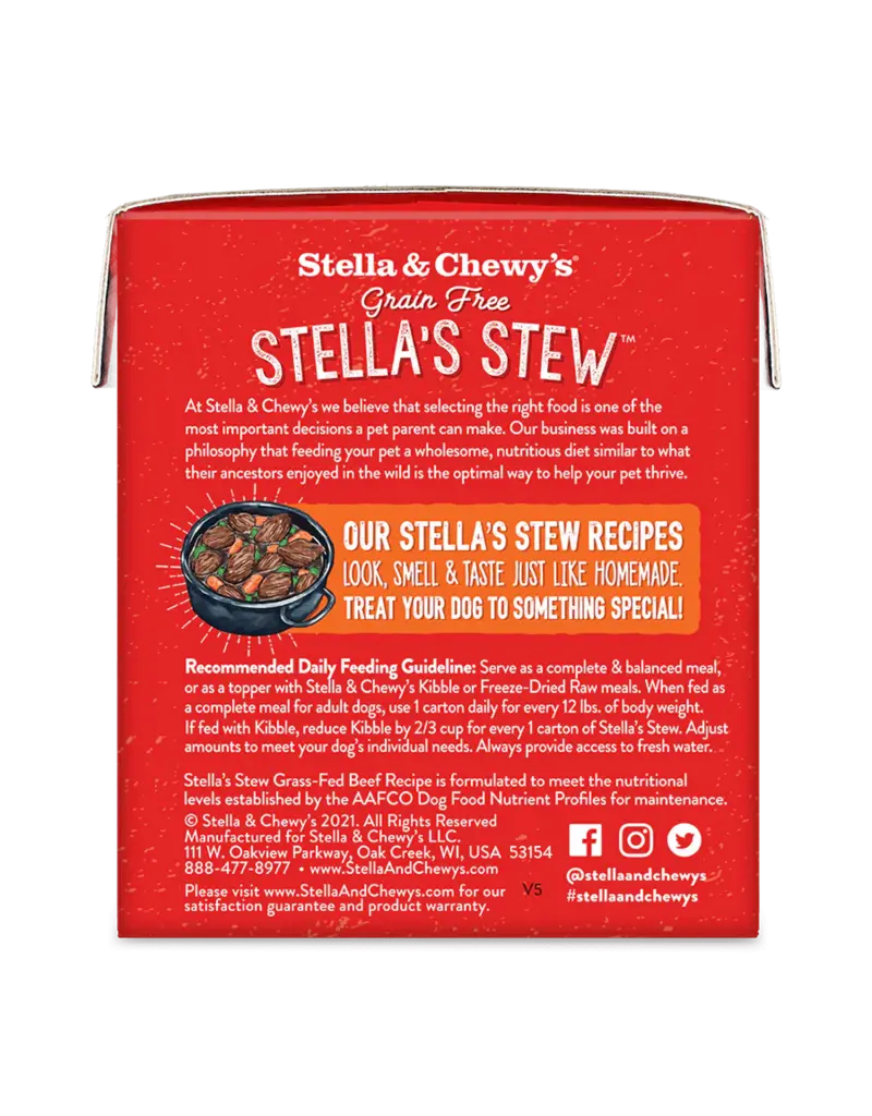 Stella & Chewys Stella & Chewy's Dog Stew Grassfed Beef 11oz