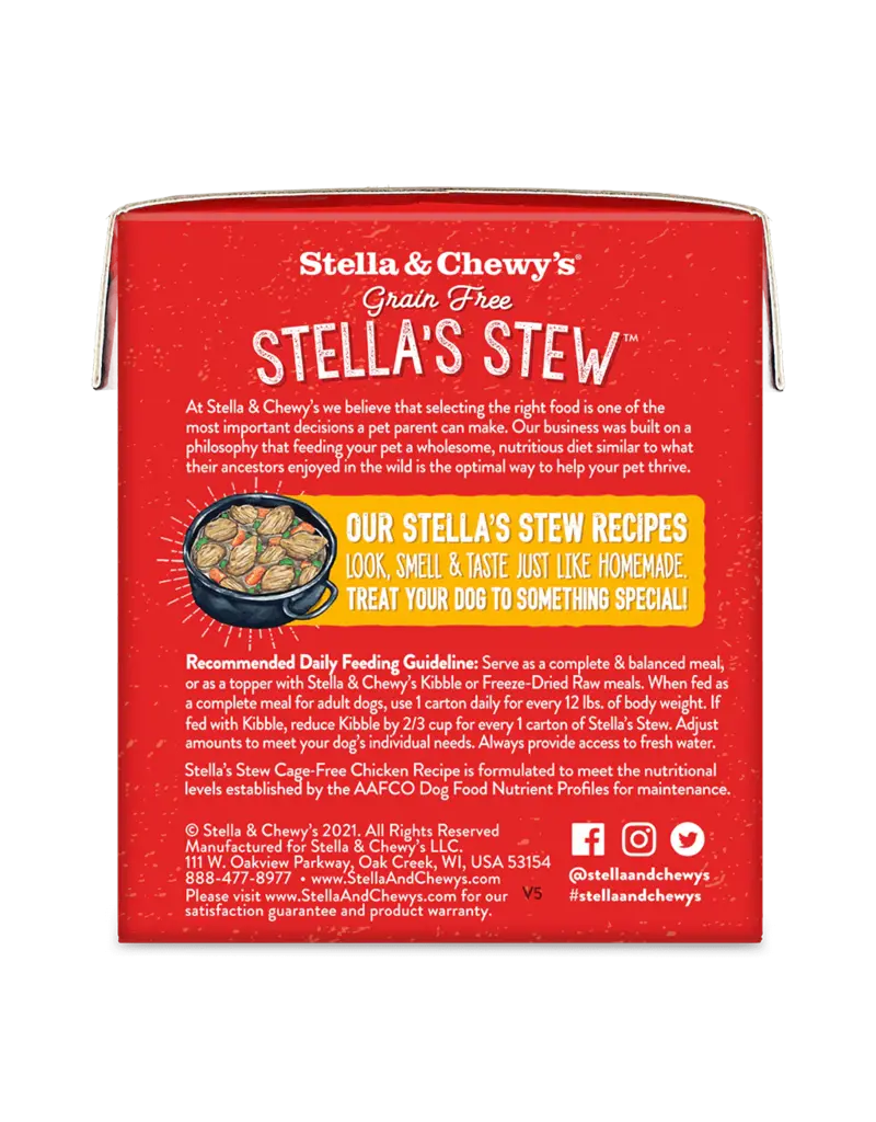 Stella & Chewys Stella & Chewy's Dog Stew Cage Free Chicken 11oz