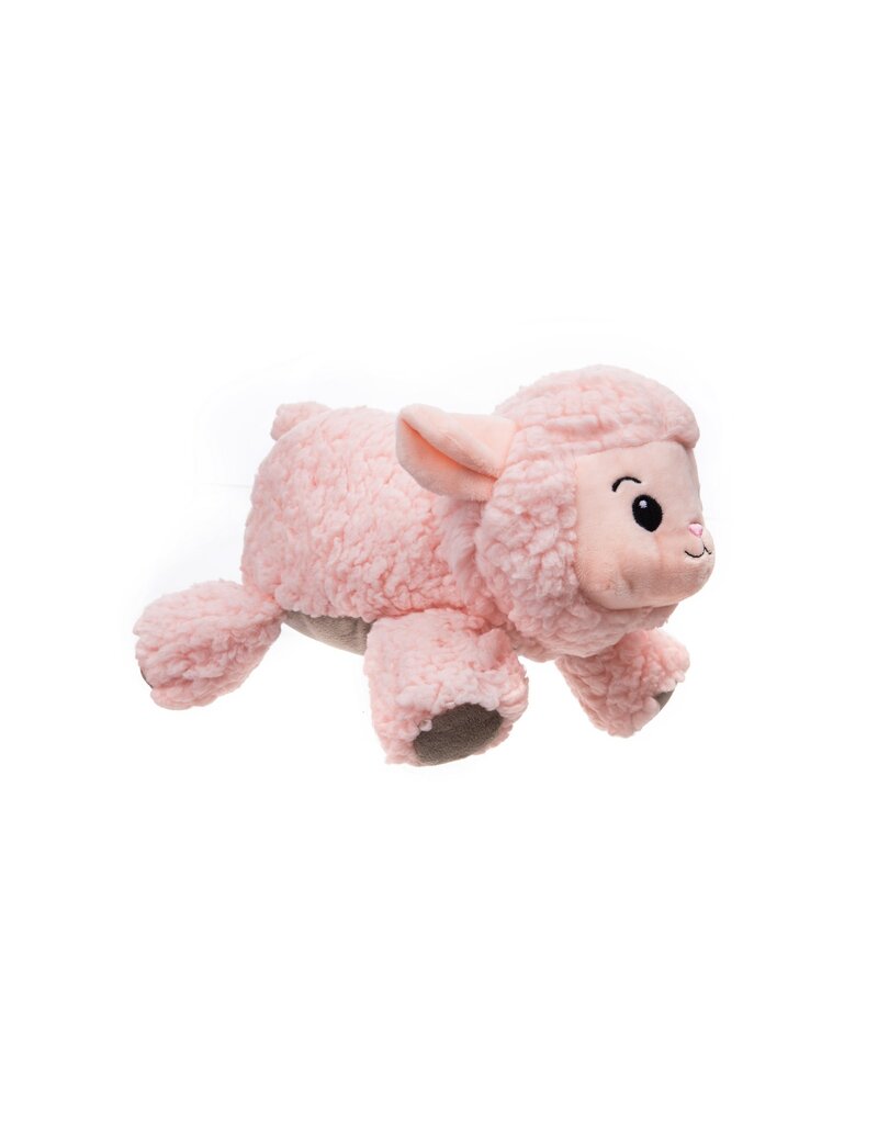 Growls Fuzzaroos Dog Toy Lamb Pink