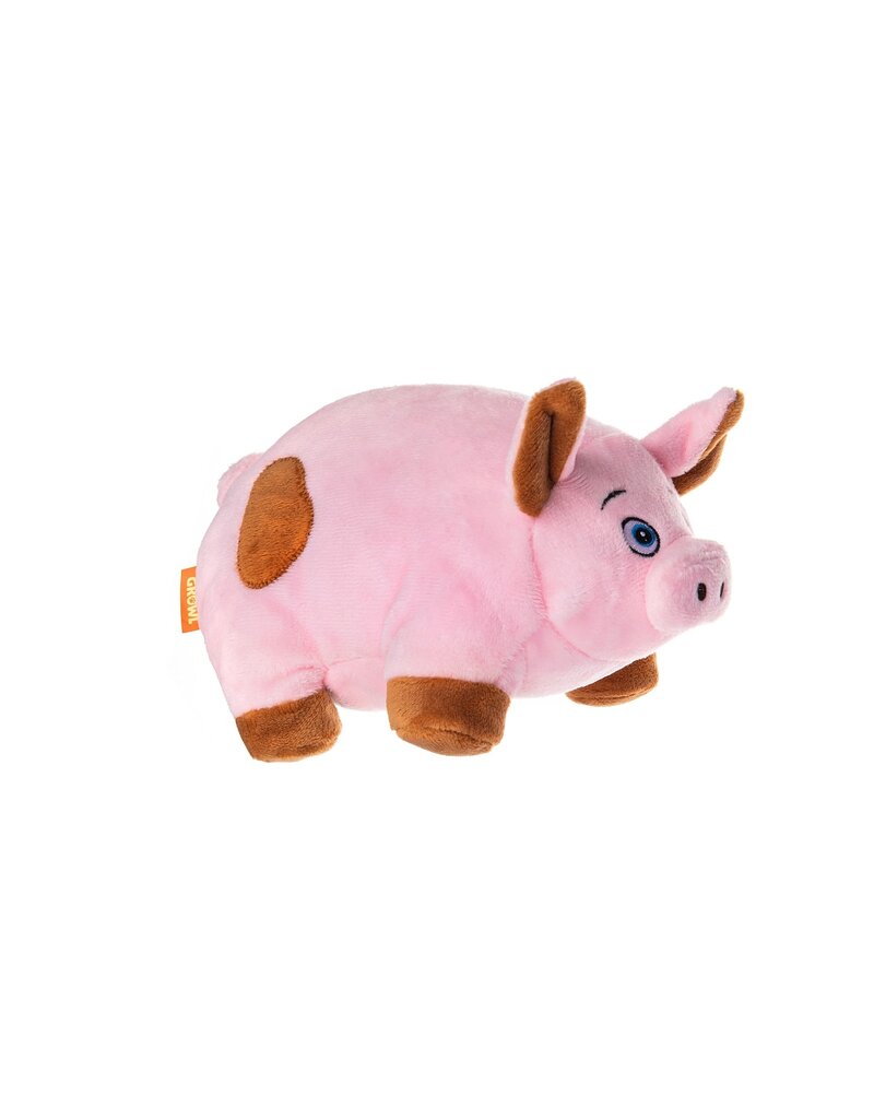 Growls Trofflers  Pig Dog Toy Pink