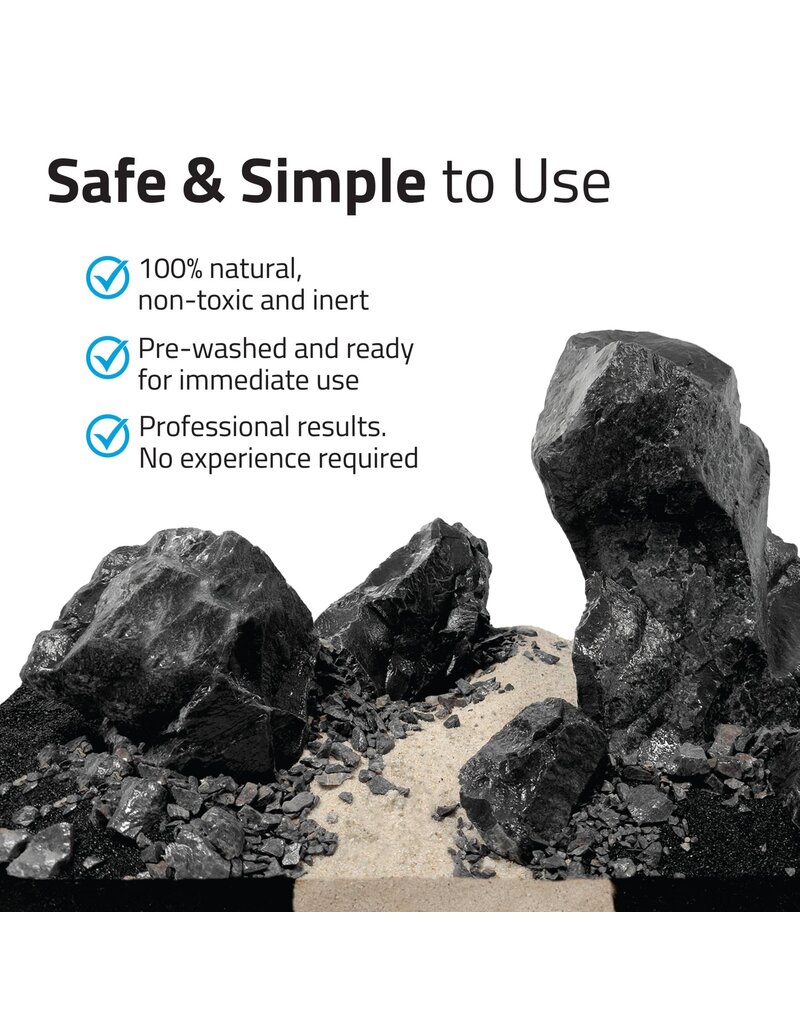 Fluval Fluval Aquascapers Natural Rock & Sand Kit Black Basalt Canyon
