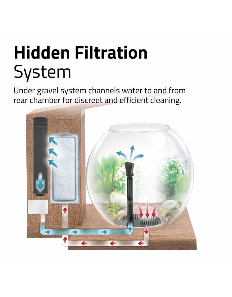 Fluval Fluval LIV Microscaping Aquarium Kit Teak 1.6 Gallon