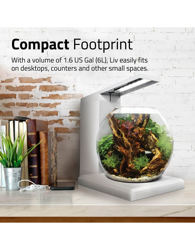 Fluval Fluval LIV Microscaping Aquarium Kit White 1.6 Gallon