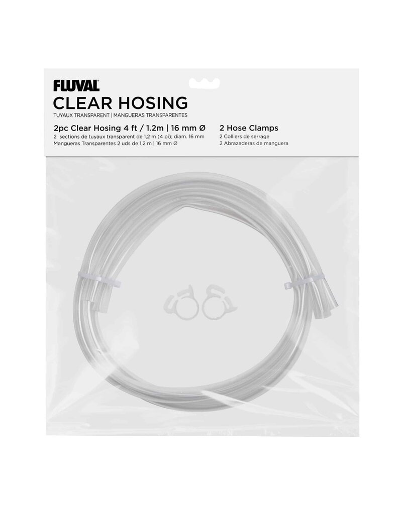 Fluval Fluval PVC Clear Hosing 4ft 2pc