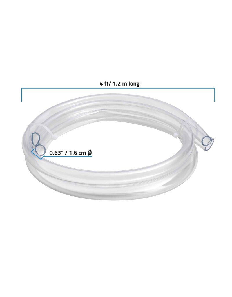 Fluval Fluval PVC Clear Hosing 4ft 2pc