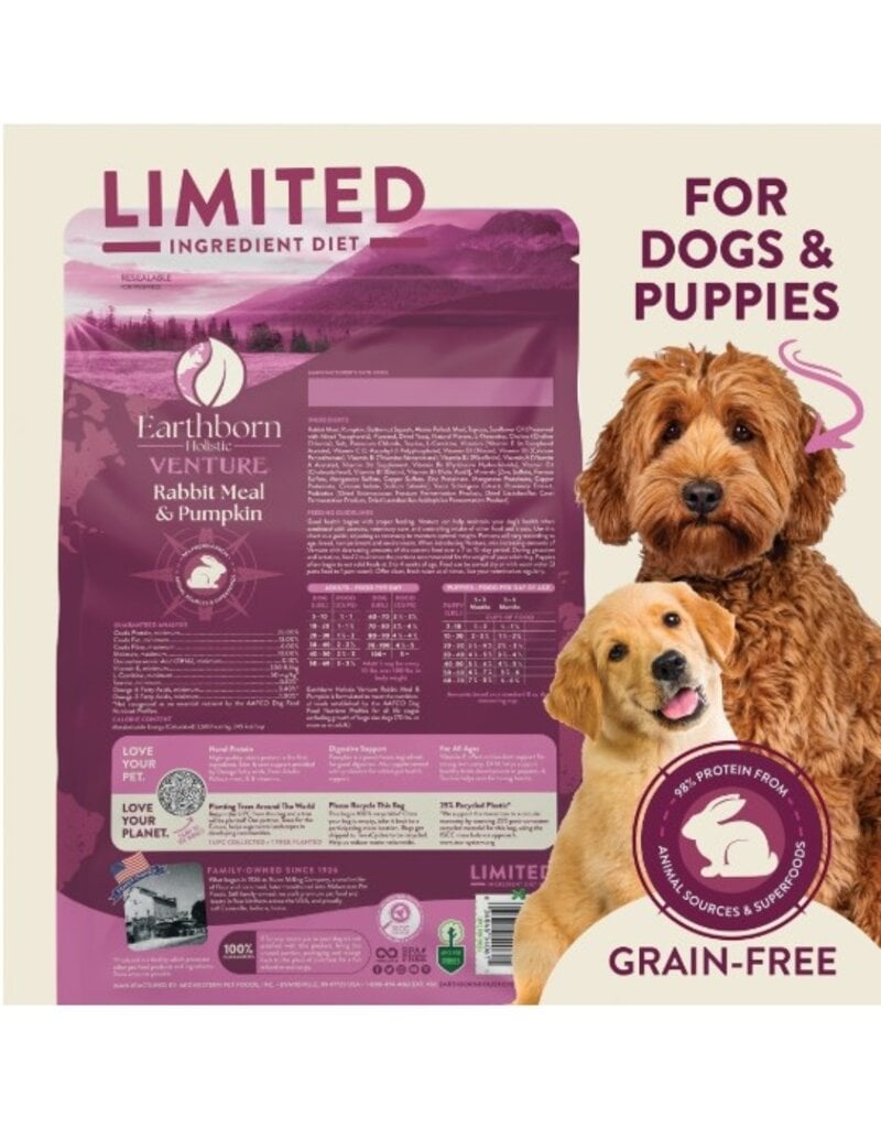 Earthborn Holistic Earthborn Venture Limited Ingredient Rabbit Meal And Pumpkin