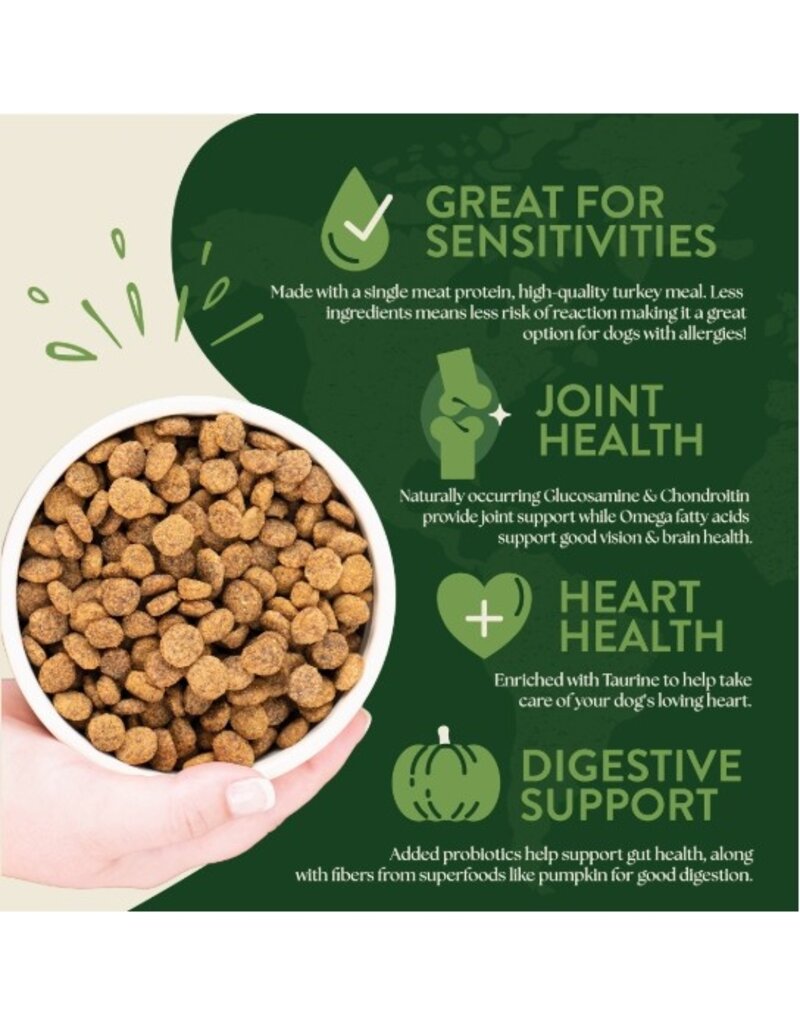 Earthborn Holistic Earthborn Holistic  Venture  LID GF Turkey Pumpkin Dog Food 25 Lb