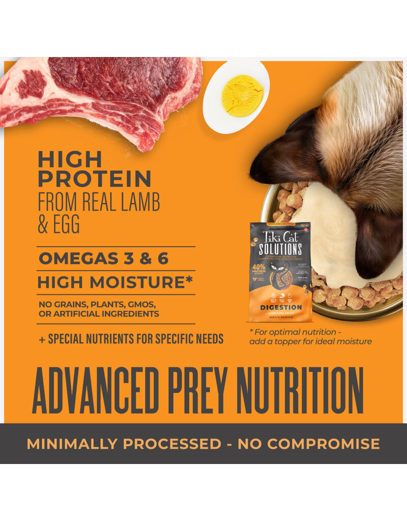 Tiki Pet Tiki Cat Solutions Digestion Lamb & Egg Baked Kibble